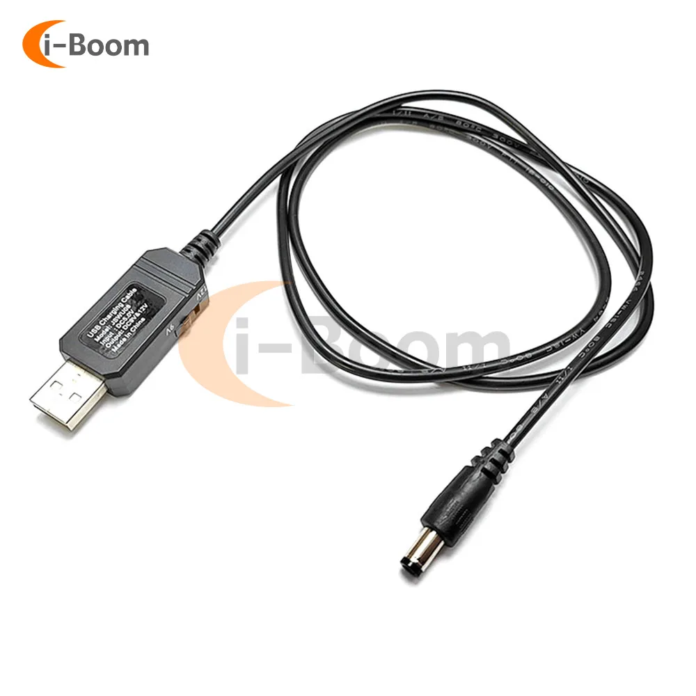 USB DC 5V to 9V 12V Step Up Power Cable Adapter 800mA with 5.5X2.1MM DC Jack USB Boost Converter for LED Indicator WIFI Router