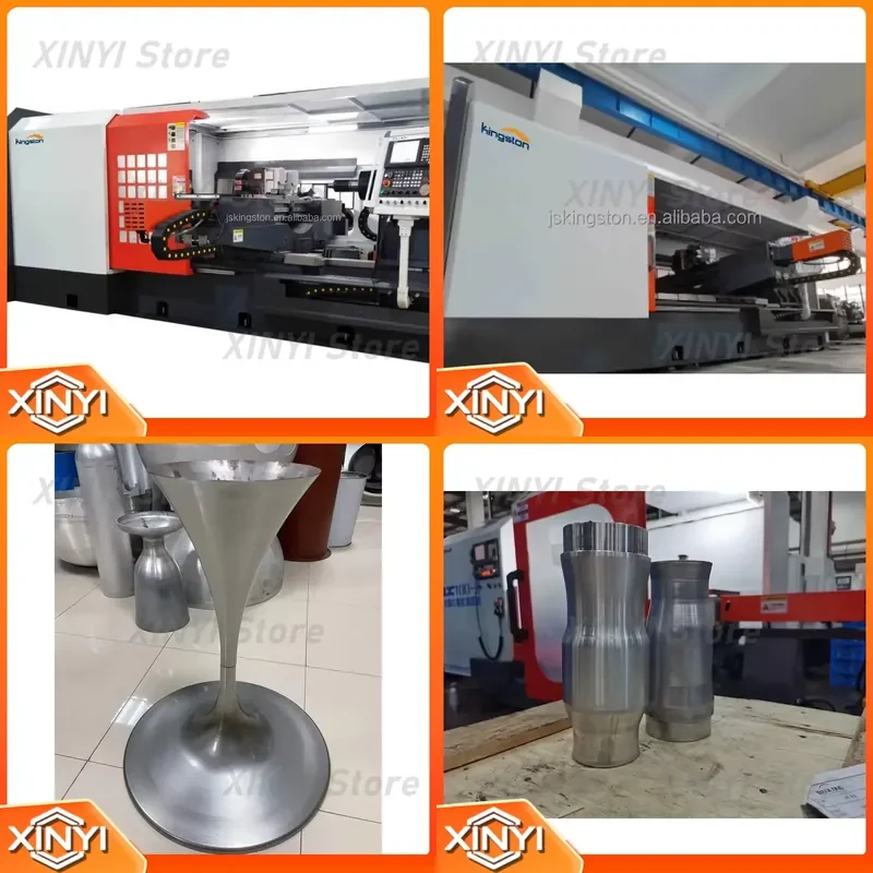 China factory CE certification full function automatic horizontal flat bed numerical control metal spinning machine high