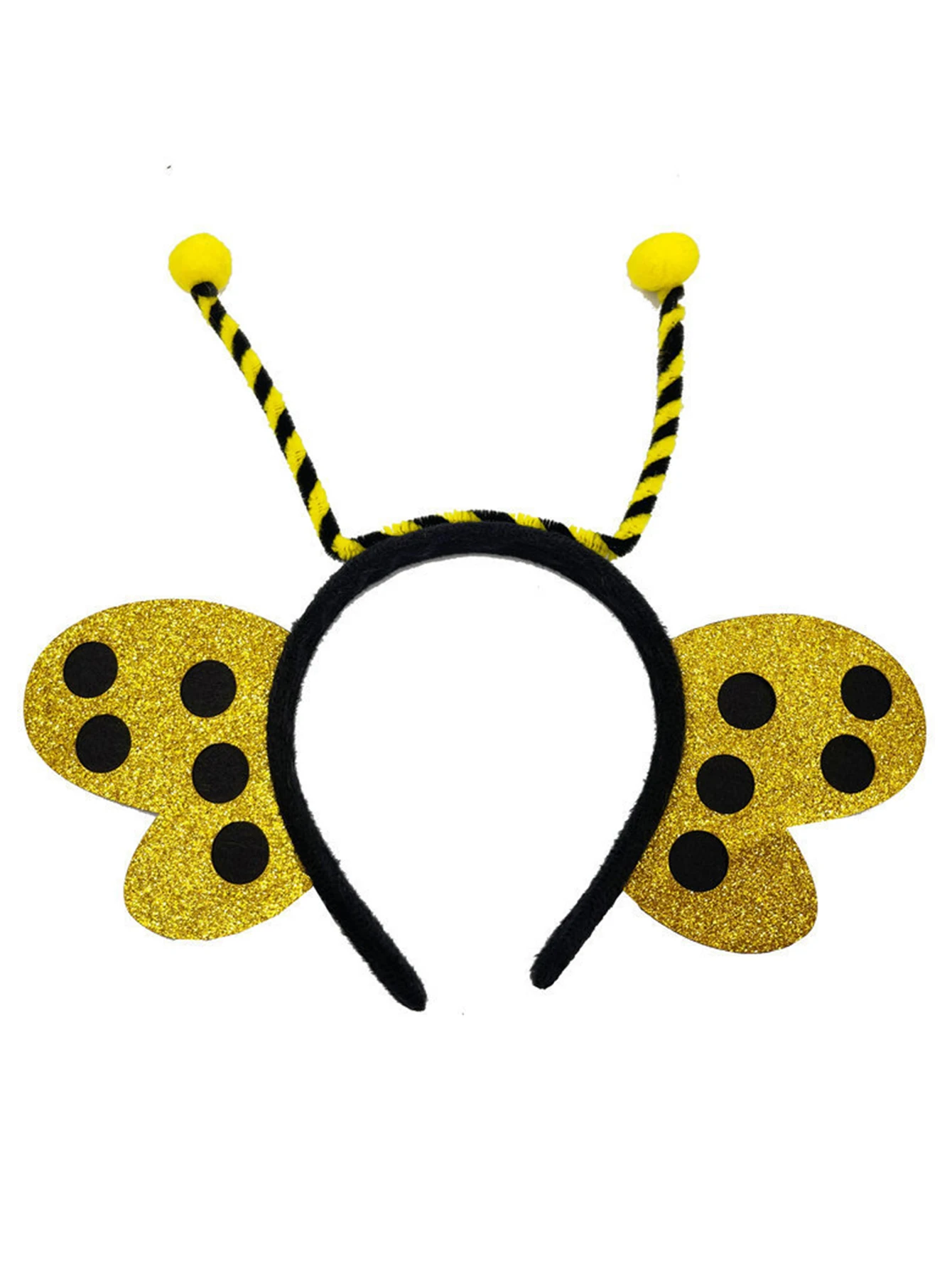 1/2 ชิ้นแฟชั่น Ladybug - ที่คาดผมรูปสําหรับผู้หญิงสาวปาร์ตี้อุปกรณ์เสริมผม