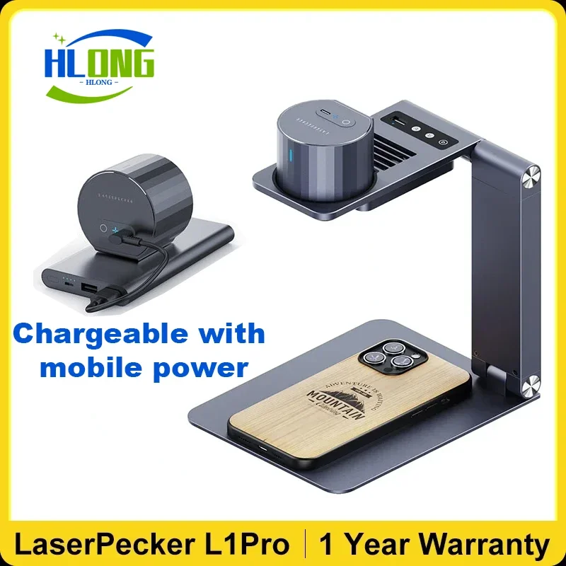 Laserpecker 1 Pro Laser Engraver Small Portable DIY Engraving Tool CNC Laser Cutting Machine with 1K Bluetooth App Control