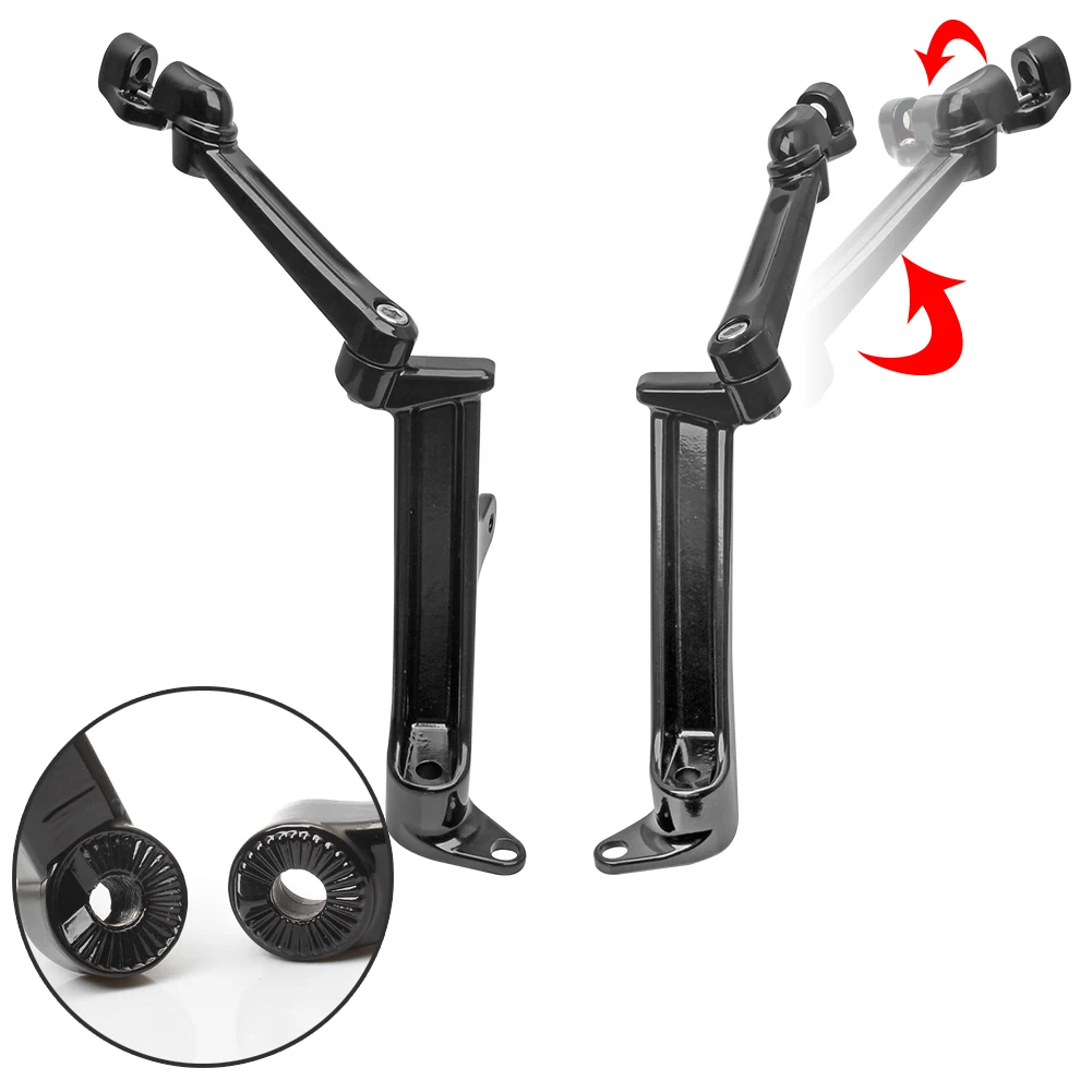 Motorcycle Frame Mounted Adjustable Highway Foot Peg Mounts For Harley Touring Electra Street Road Tri Glide Road King 2009-2021