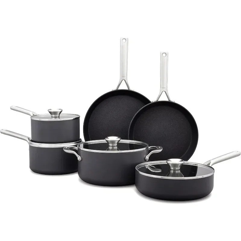 

Professional Cookware Pots , Hard Anodized Handles, Induction Suitable, Kitchen Furniture