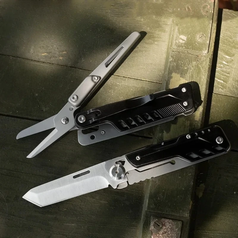 

For BHBT Outdoor Detachable Multi Function EDC Multitools Hand Tools Mini Pocket Folding Knife Scissors Screwdriver