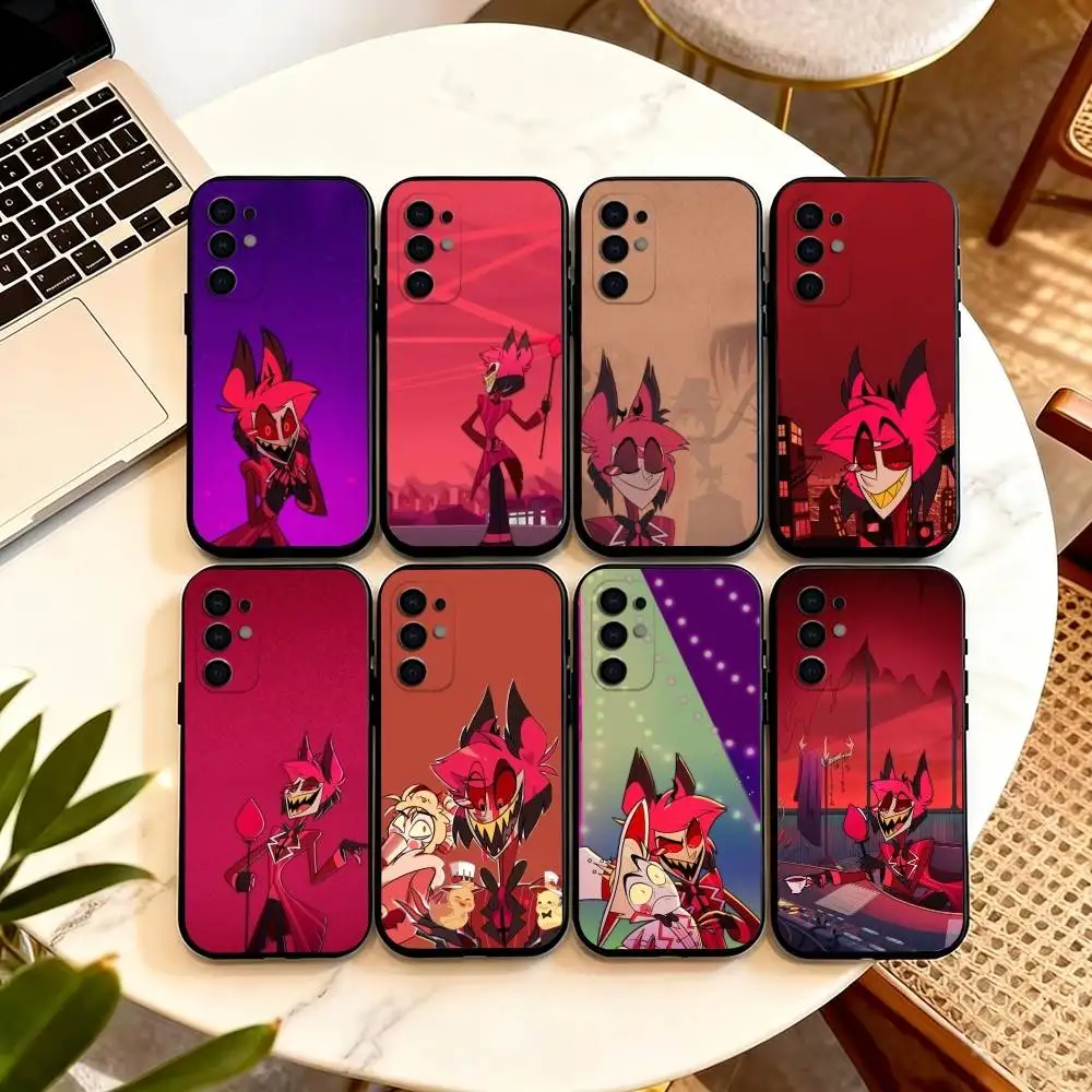 

HazbinS H-Hotels A-AlastorS Phone Case For Samsung S25,S24,S21,S22,S23,S30,Ultra,S20,Plus,Fe,Soft Silicone Black Cover