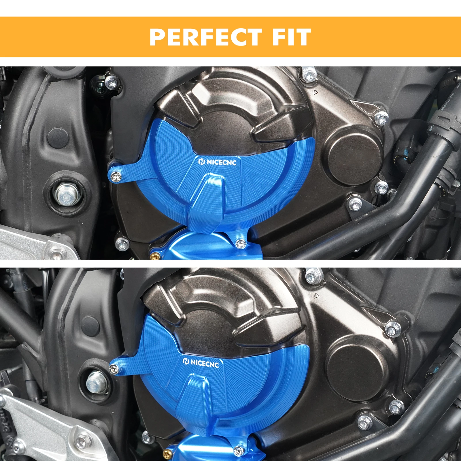 Für Yamaha Tenere 700 XTZ700 2019-2024 Motorkupplungsschutzabdeckung Wasserpumpenschutzabdeckung XSR700 2018-2023 MT 07 Rally Edition – Detail 26