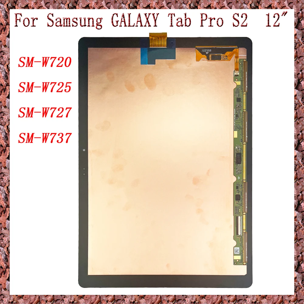 

AAA For Samsung GALAXY Tab Pro S2 SM-W720 SM-W725 SM-W727 SM-W737 12" LCD Display Touch Screen Digitizer Glass Assembly