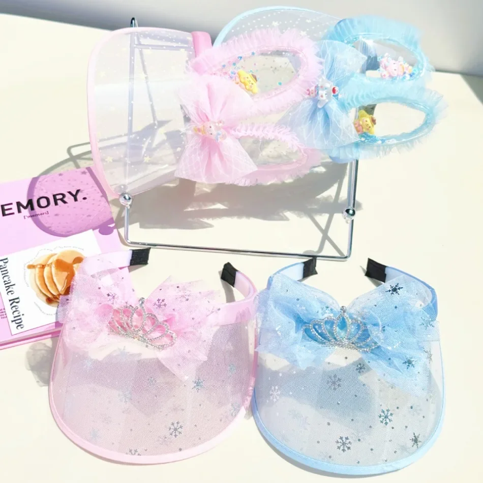 

Cute Girls Shining Sunshade Cap Toddler Butterfly Sequins Pvc Sun Protection Hat Children Todder Bunny Sun Proteation Hat TM04