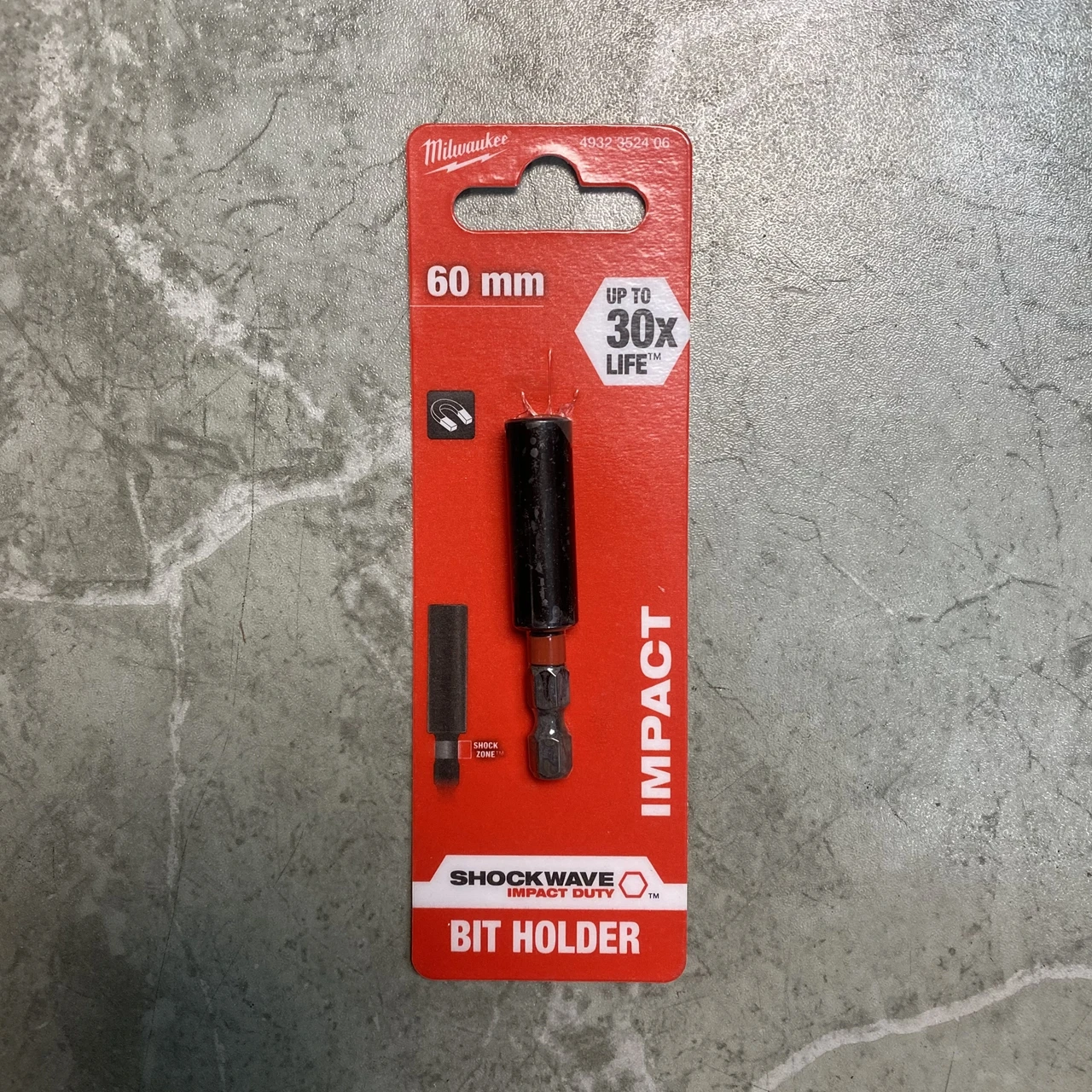 

Milwaukee Shockwave Magnetic Bit Holder 1/4in Hex 60mm - 4932352406
