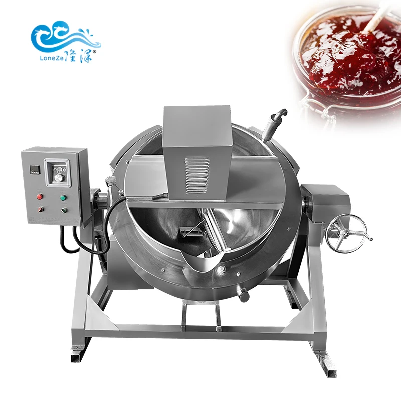 600L التلقائي الصناعية المربى صلصة لصق الكواكب اثارة وعاء الطبخ خلاط مزدوج سترة غلاية مع خلاط/المحرض