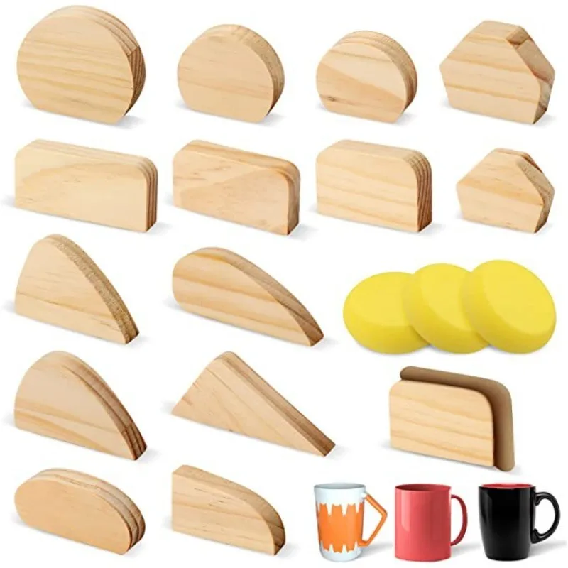 

Форма для ручки керамической кружки, из цельного дерева, прочная и легко снимаемая с формы, набор инструментов для начинающих для создания керамических изделий