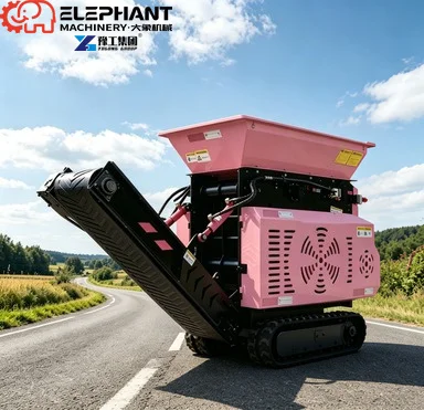 Mini Diesel Mobile Jaw Crusher Strong Suction And Crushing Force For Gold Mine Small Ore Processing Equipment
