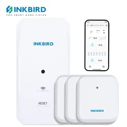 INKBIRD 3Pcs Temperature Humidity Sensor with Wi-Fi Gateway Smart Alerts Notifications Wireless Thermometers Hygrometers