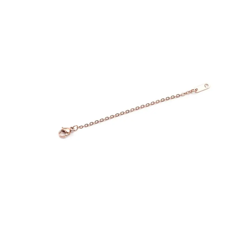 for Bracelet Necklace Extender Safety Chain Jewelry Findings & Components DIY Stainless Steel Extender Chain Silver Color