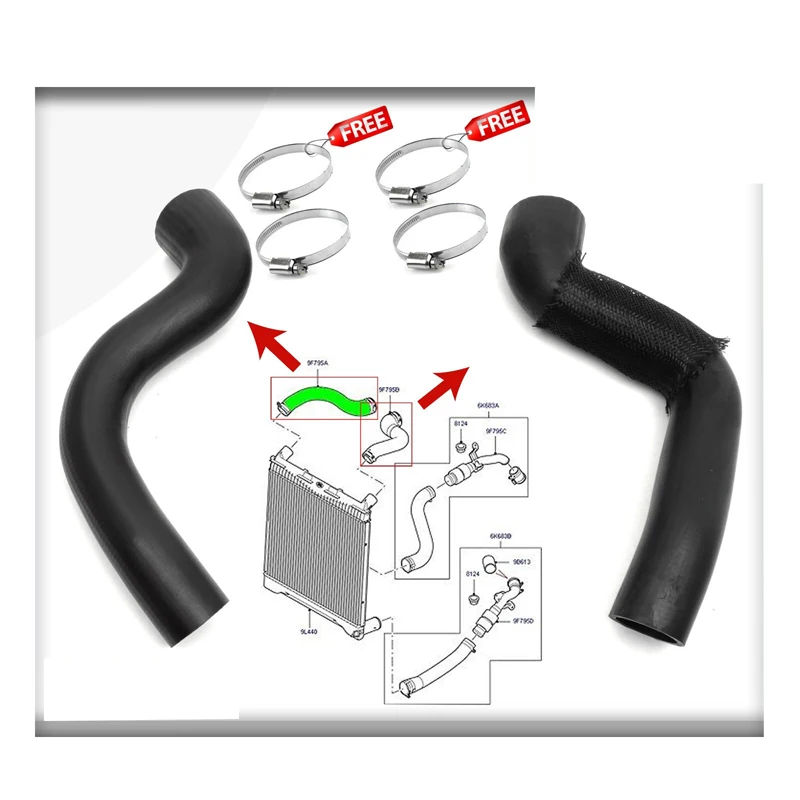 

AIR INTERCOOLER HOSE FOR RANGE ROVER L322 & SPORT 3.6 TDV8 PNH500510 PNH500500