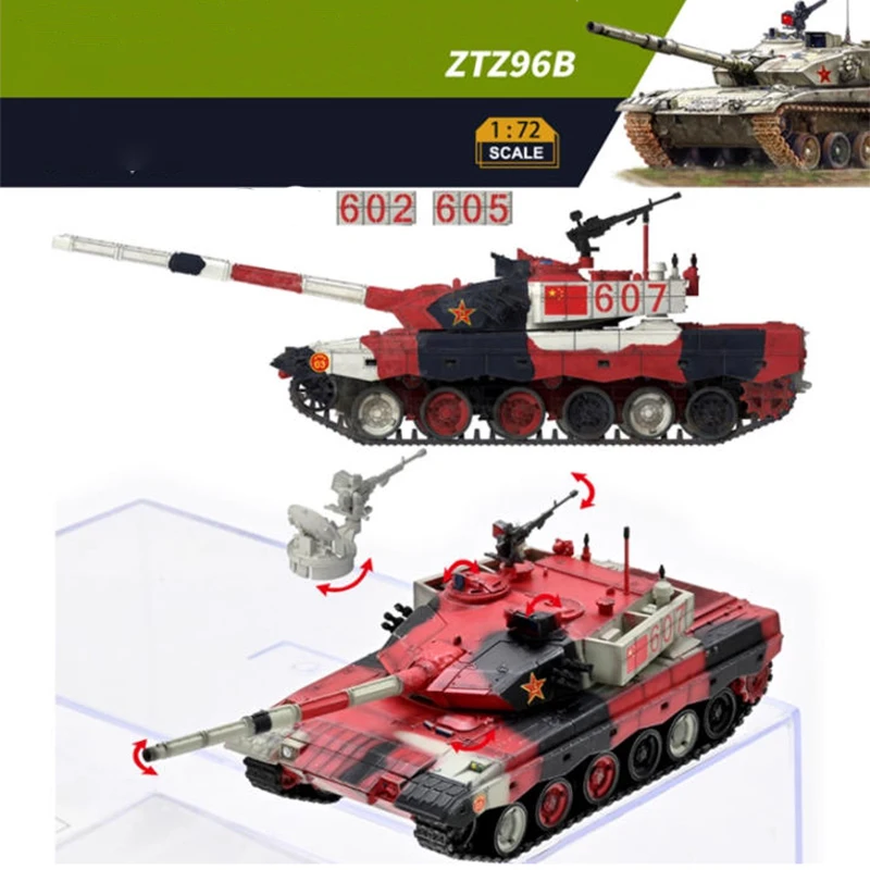 

1:72 Scale ZTZ-96 China Type 96 Main Battle Tank Simulation Plastic Tracked Tank Model Static Display Collectible Gift Souvenir
