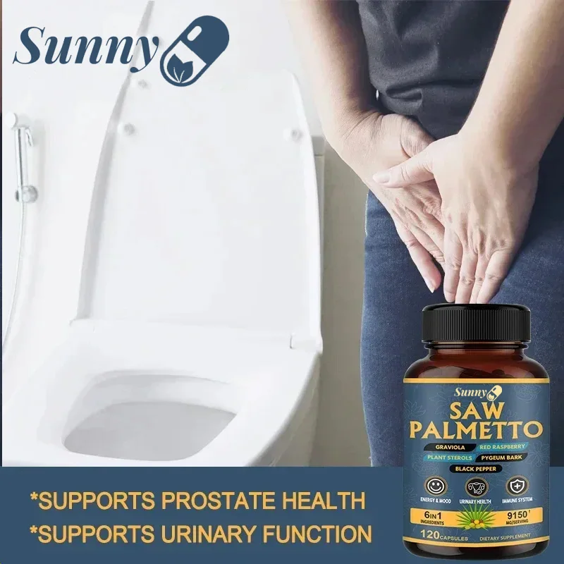 

Saw Palmetto Men's Prostate Support Supplement - Strong Saw Palmetto for DHT, Urinary and Prostate Health