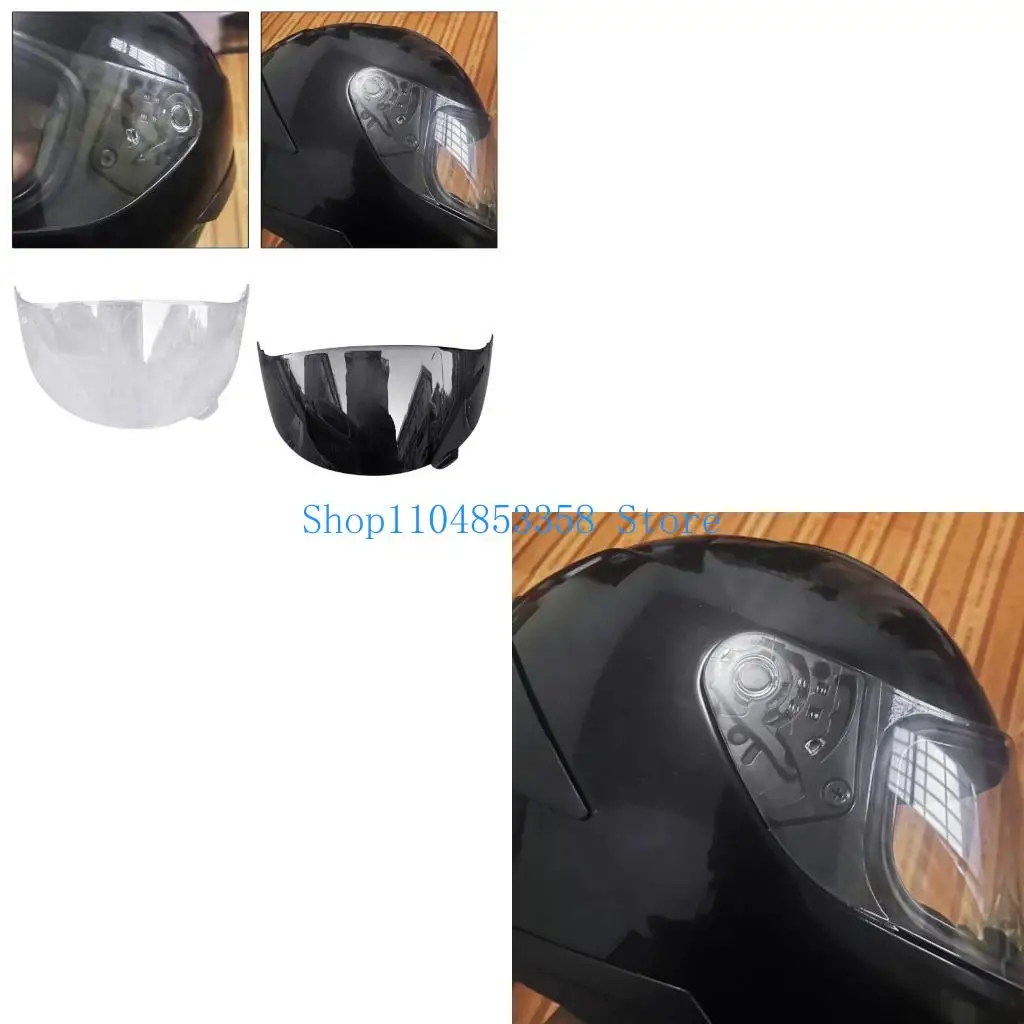 

652F Motorcycle Helmets Visors Lens Face Shield Clear Visibility For SHAFT Daytime Use High Light Transmission