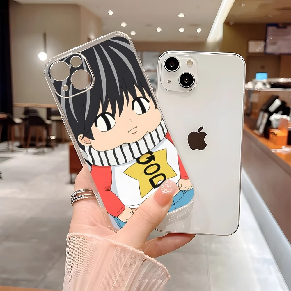 Kotaro Lives Alone Phone Case For Iphone 15 Pro Max 14 Plus 11 12 Mini 13 Pro 7 8 X XR XS SE Transparent Back Cover