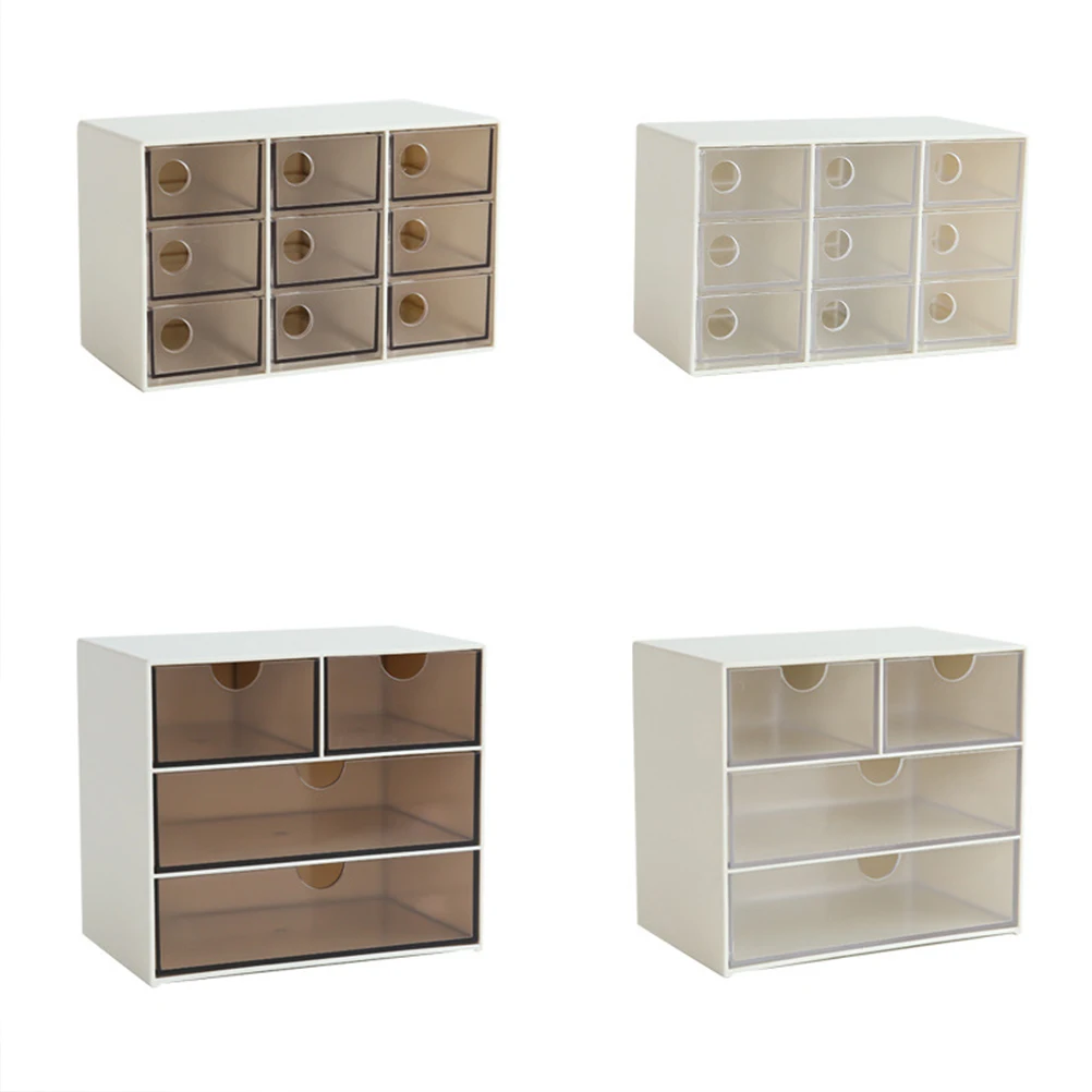 

9-Drawer Plastic Storage Box 10X7.8X16.3Cm Clear Organizer For Jewelry Makeup Office Supplies Small Items Holder