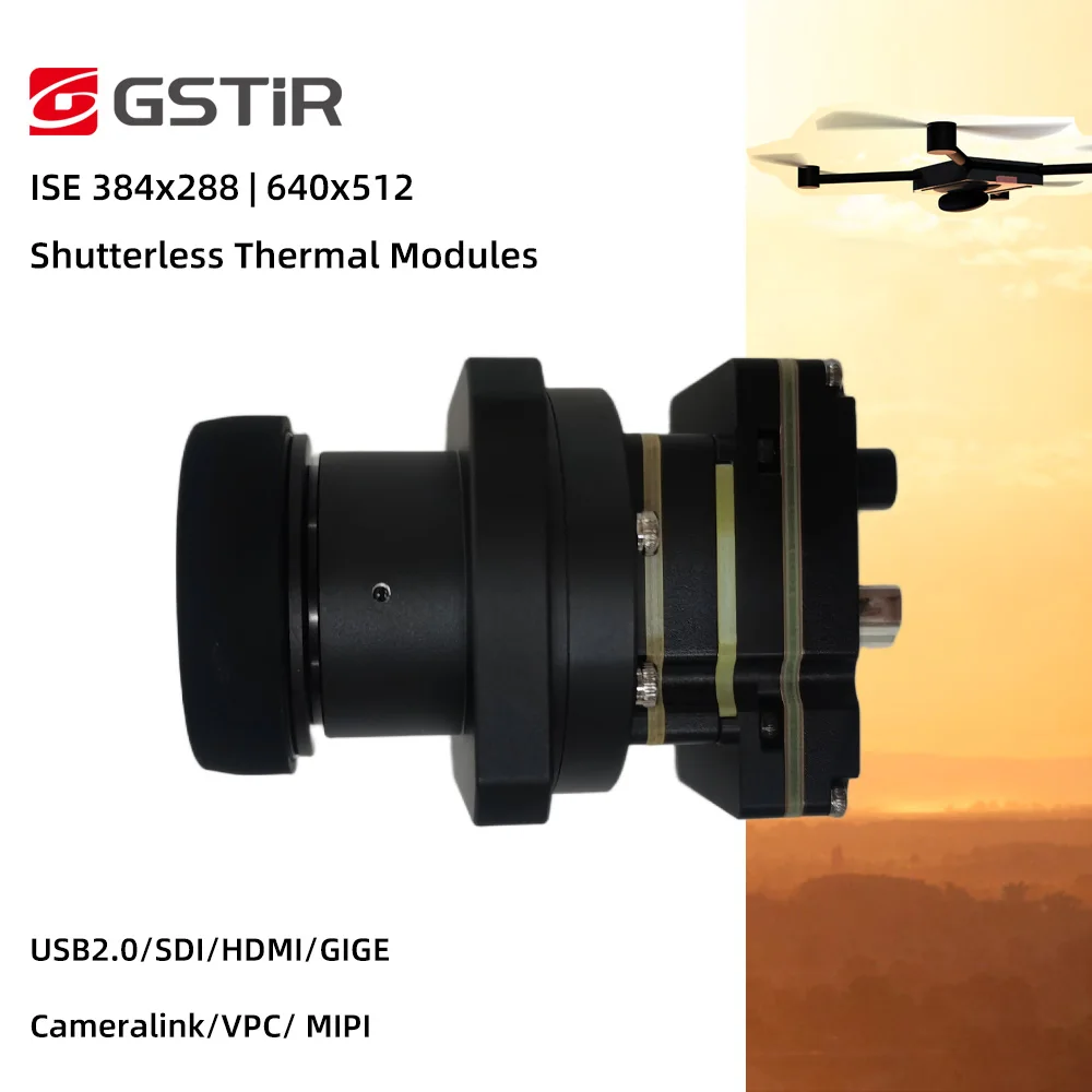 GST Shutterless 640x512 Uncooled Thermal Camera With MIPI/USB/GIGE/Cameralink Suitable For Raspberry Pi5 For Perimeter Security