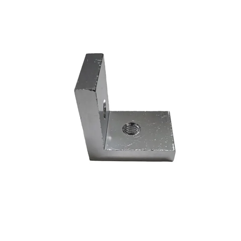 

10PCS Aluminium Equilateral right angled corner L-shaped connector block 40X28MM M8 screw thread plate fixator corner