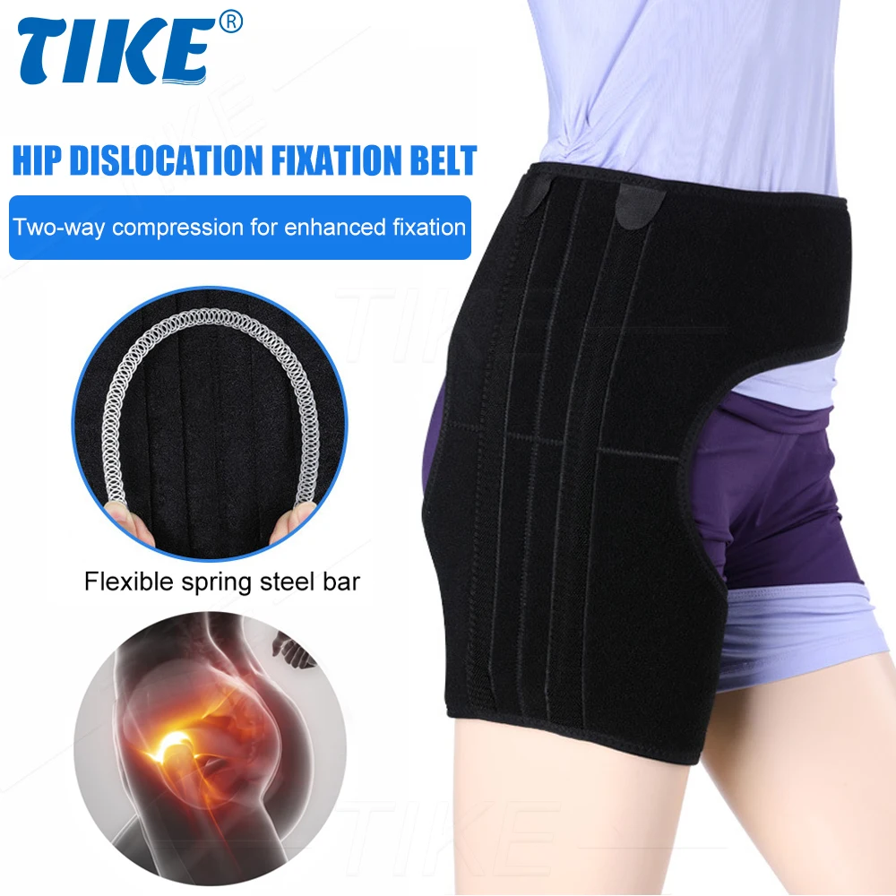 

TIKE Groin Hip Brace for Sciatica Pain Relief Support Wrap Hip Flexor Recovery Injury Sprain Relief Hernia Hamstring Belt Unisex