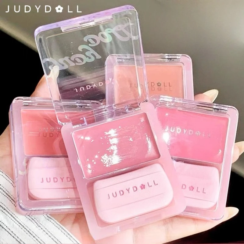 Judydoll Waterlight Powder Blusher Cream Multi Purpose Cream High Gloss Expanding Color Disk Sense Cream Powder Blusher Makeup