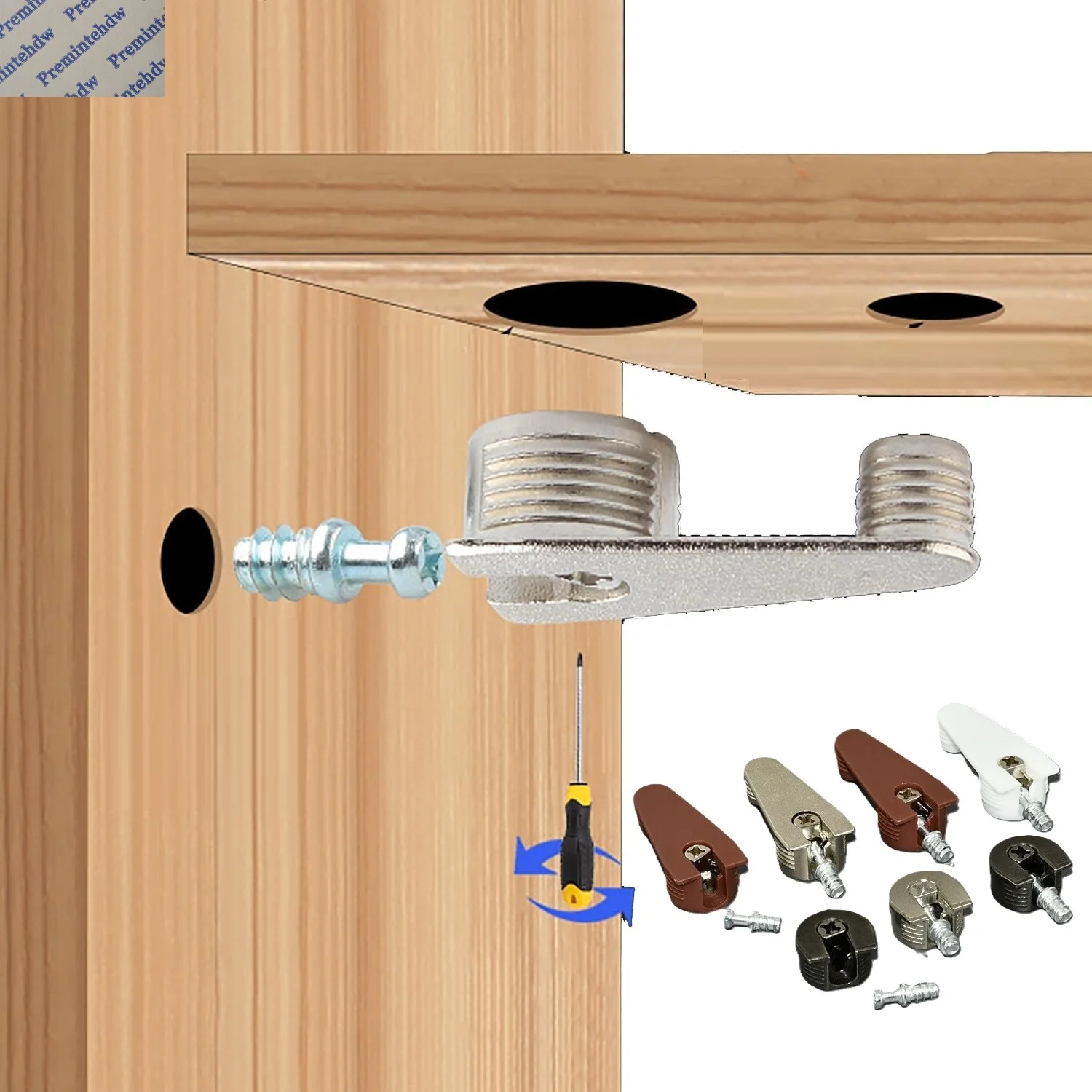 

50 шт. фиксаторов для полок шкафов с двойными штифтами