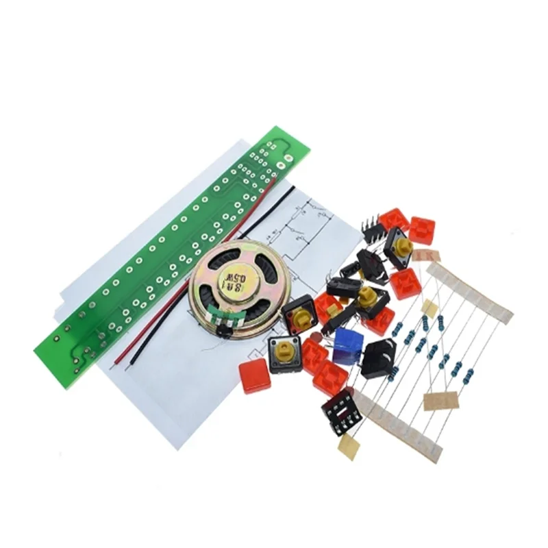 1SET NE555 Component Electronics Electric Piano Organ Module DIY Kit Learn electronic principles, children's lab