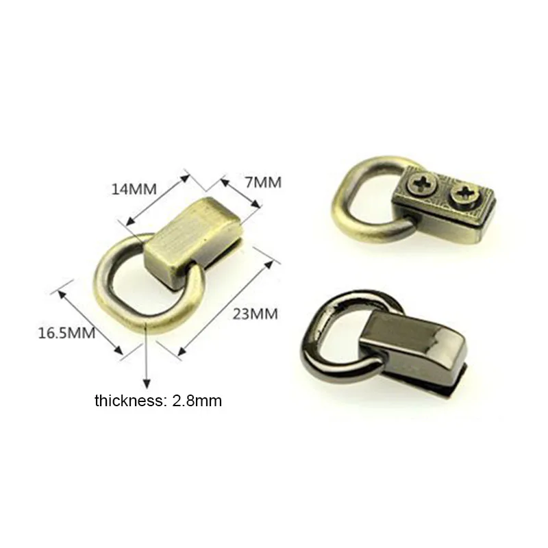 2pcs Metal Bag Side Edge Hang Buckle New Style Clip Clasp for Leather Craft Bag Strap Belt Handle Shoulder Accessories 7 Colors