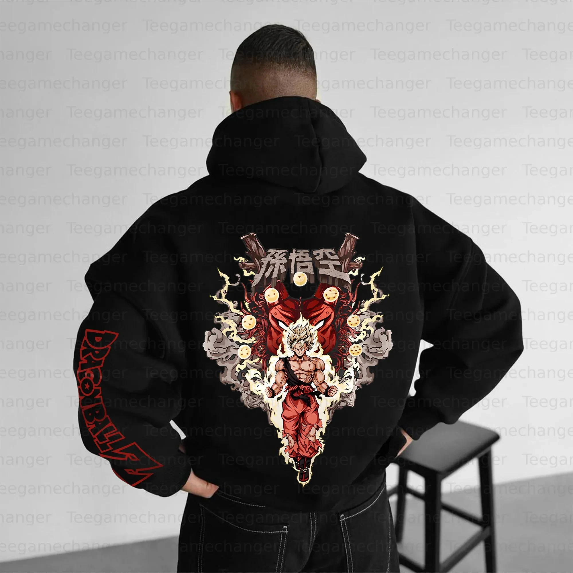 

Dragon Ball Z Anime Wukong Autumn/Winter New Pullover 2025 Men's Street Casual Hip-hop Style Loose and Comfortable Sweater Top