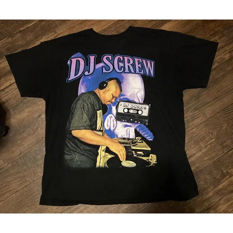 Vtg Dj Screw Screwed Up Click In Concert Cotton Black Full Size T Shirt