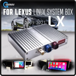 렉서스 LX570 2009 2021 무선 애플 카플레이, 리눅스 박스, 안드로이드 자동 스테레오 업그레이드, OEM 화면, 차량용 멀티미디어 플레이어, 에어플레이