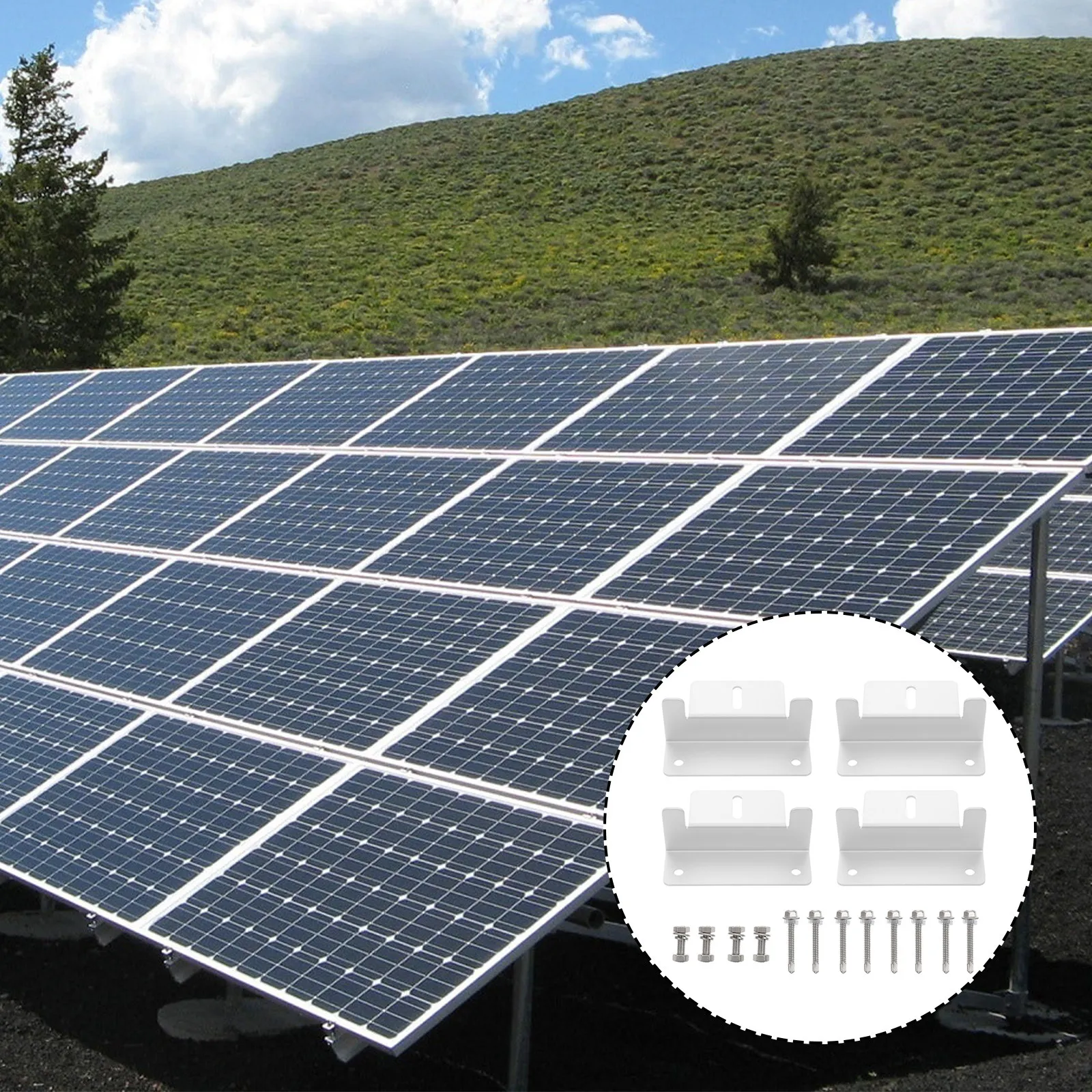 

4 комплекта Z-образных кронштейнов для солнечных панелей из высококачественного алюминиевого сплава для установки солнечных батарей на автодома, прицепы, лодки, яхты, стены