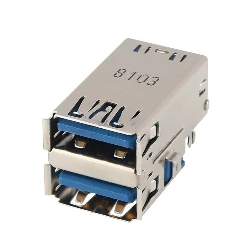 5PCS GSB3115371F1HR new sunken double-layer USB3.0 * 2 A-type female socket interface socket connector