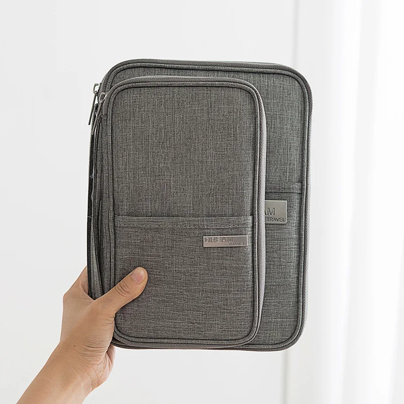 Travel Wallet Family Passport Holder Multi-pockets Waterproof Document Case Organizer Travel accessories Document Bag Cardholder