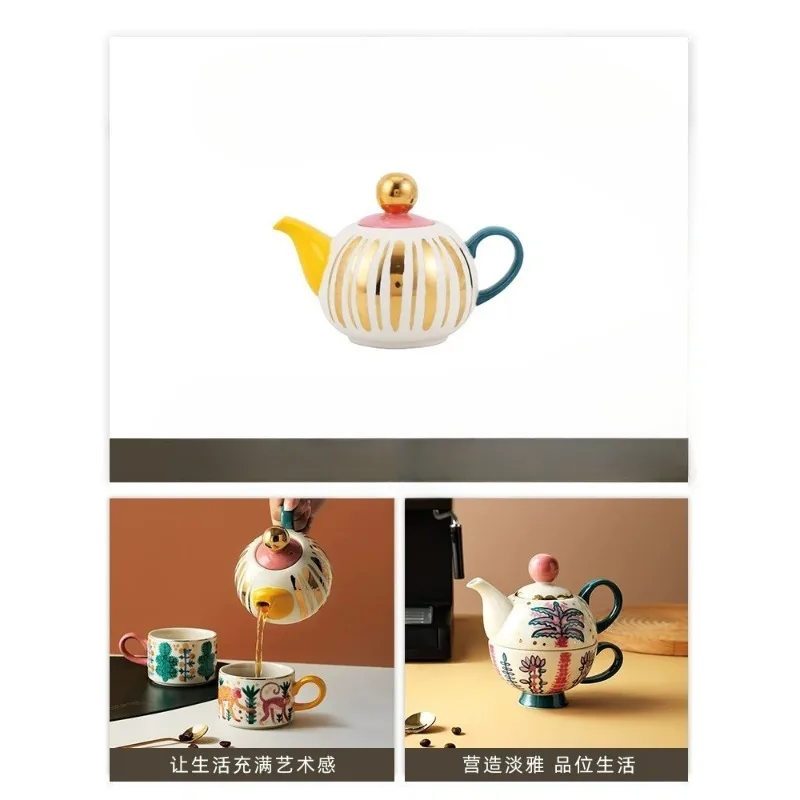 Teapot, teapot set, home hand-painted British style