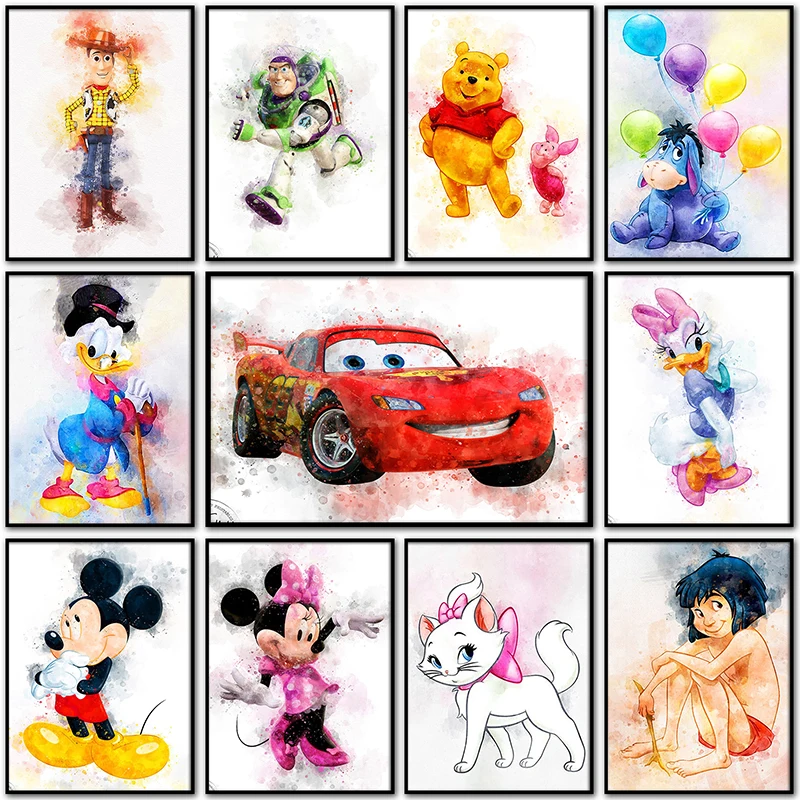 

Disney 5D DIY Diamond Painting Mickey Mouse Bambi Winnie the Pooh Cars Full Round&Square Diamond mosaic embroidery Cross stitch