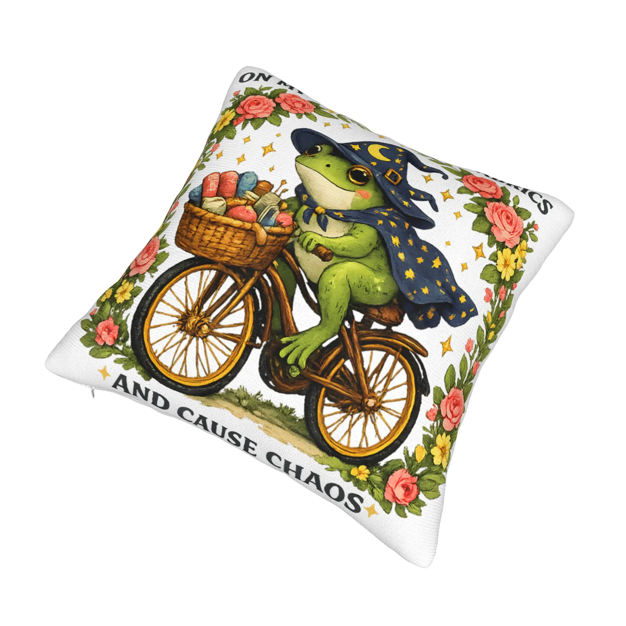 Decorative Pillow Cover On My Way to Hoard Fabrics and Cause Chaos Merch Sofa  Pillow Case Cover Zipper Multi-Size