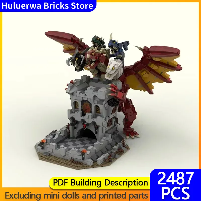 Popular Game Model MOC Building Bricks Monster Dragon And Dice Tower Modular Technology Gift Holiday Assemble Children Toys Suit