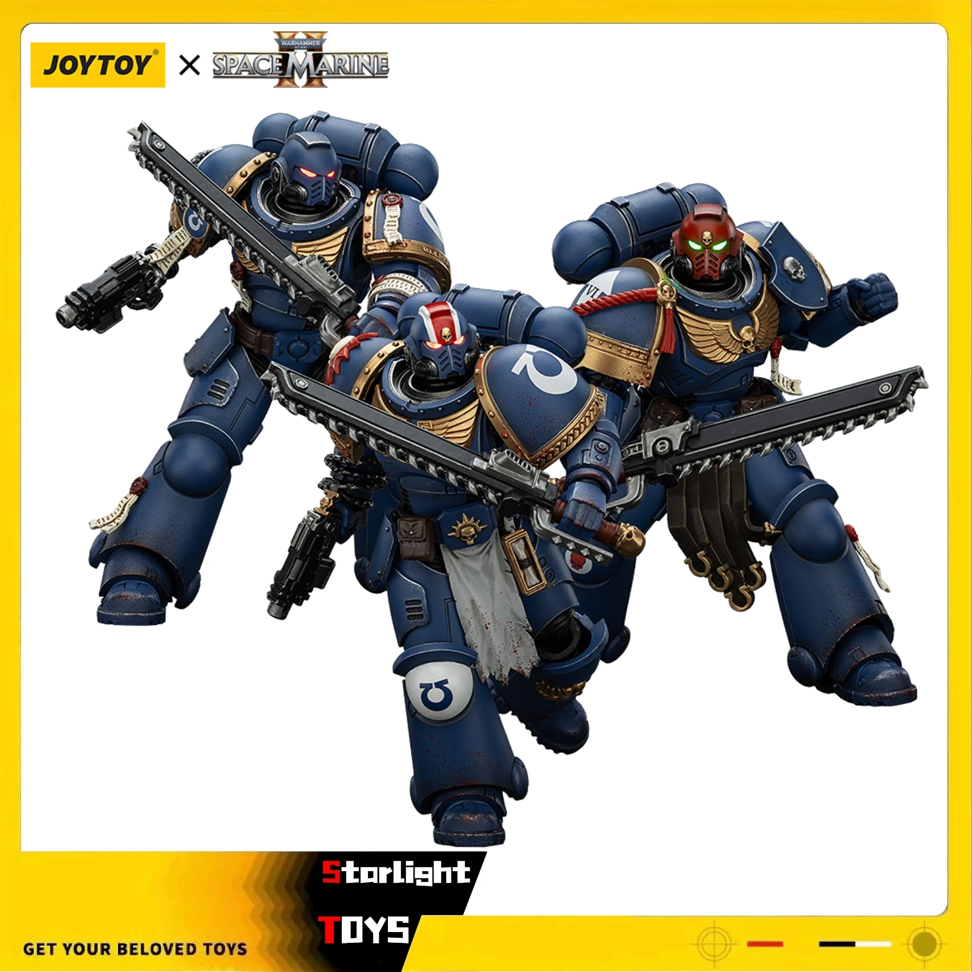

JOYTOY 1/18 экшн-фигурка Warhammer 40K Ультрамарин Лейтенант Татус Сержант Гаджей Брат Кhairon-Collectors Edition Модель