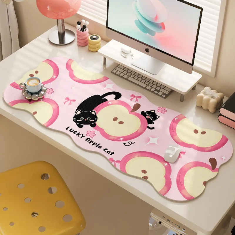 

Computer mouse pad oversized animation beautiful scenery male and female students game gaming keyboard office table mat