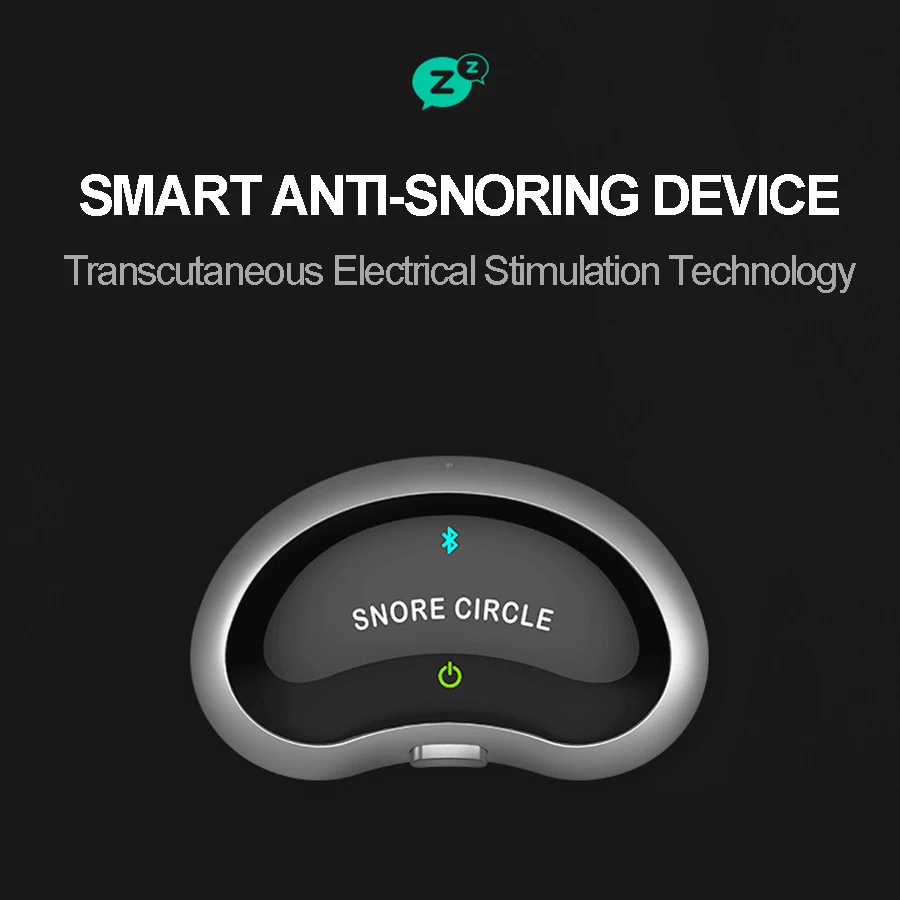 Smart Anti Snoring Device Effective Solution Snore Sleep Aid Stop Snoring Throat Snore Stopper APP Records and Analyzes Sleep