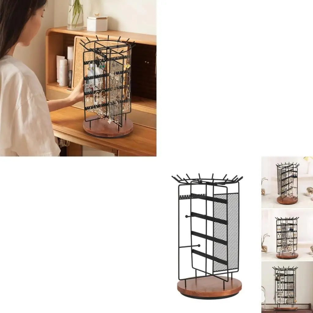 

Rotating Jewelry Organizers Stand Versatile Jewelry Organizers with Rotating Designs Display Rack for Accessories
