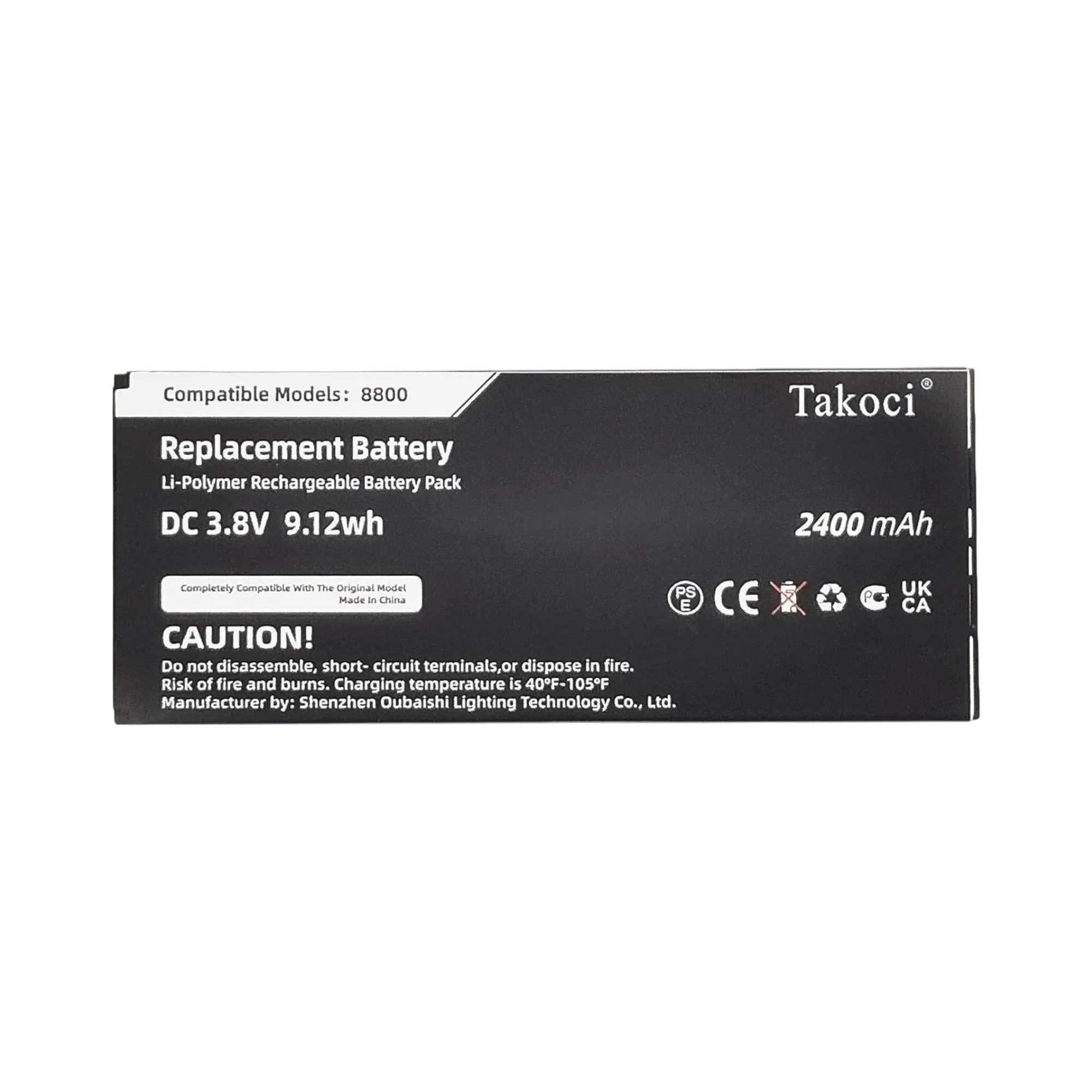 

Replacement Battery 2400mAh for Cisco CP-8821-EX-K9-BUN, CP-8821-K9-BUN, Wireless IP Phone 8821 CP-BATT-8821,GP-S10-374192-010H