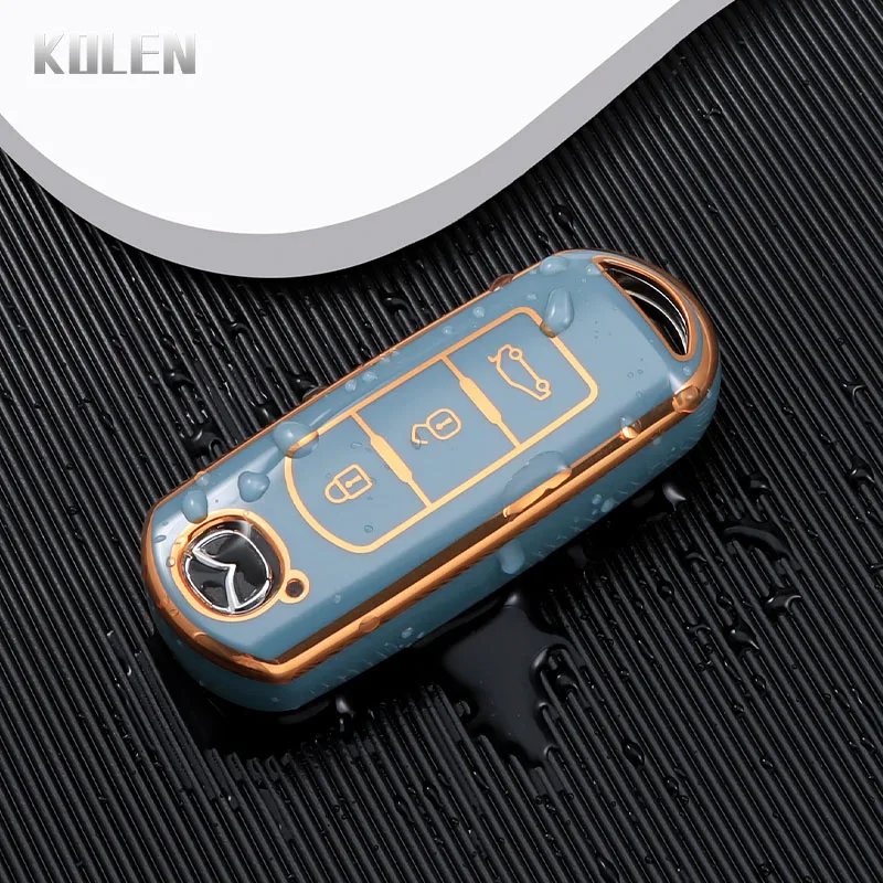 Fashion TPU Car Remote Key Case Cover For Mazda 2 3 6 Atenza Axela Demio CX-5 CX5 CX-3 CX7 CX-9 2015 2016 2018 2019 Accessories view 5