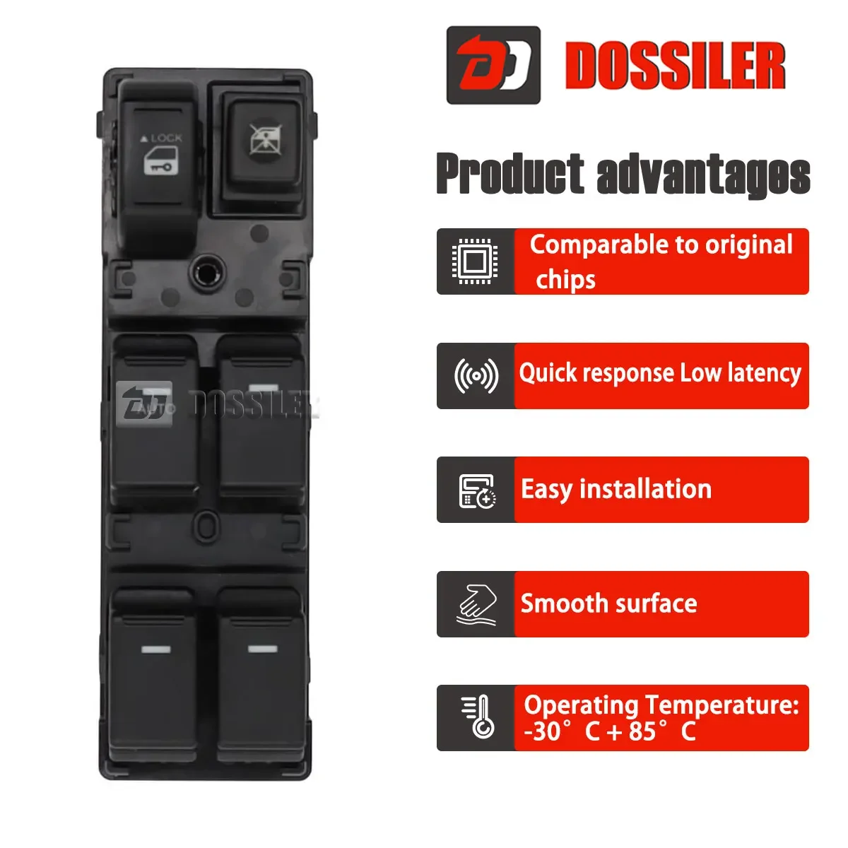 93570-2P100 Dossiler Front Left Electric Power Window Master Switch For Kia Sorento 2009 2010 2011 2012 2013 2014 93570-2P200