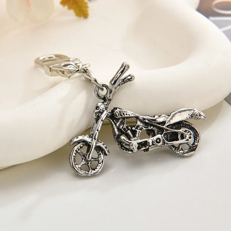 pitbike keychain Metal Racing Moto Key Chain Motocross Keyring Bags Pendant Creative Keys Accessories