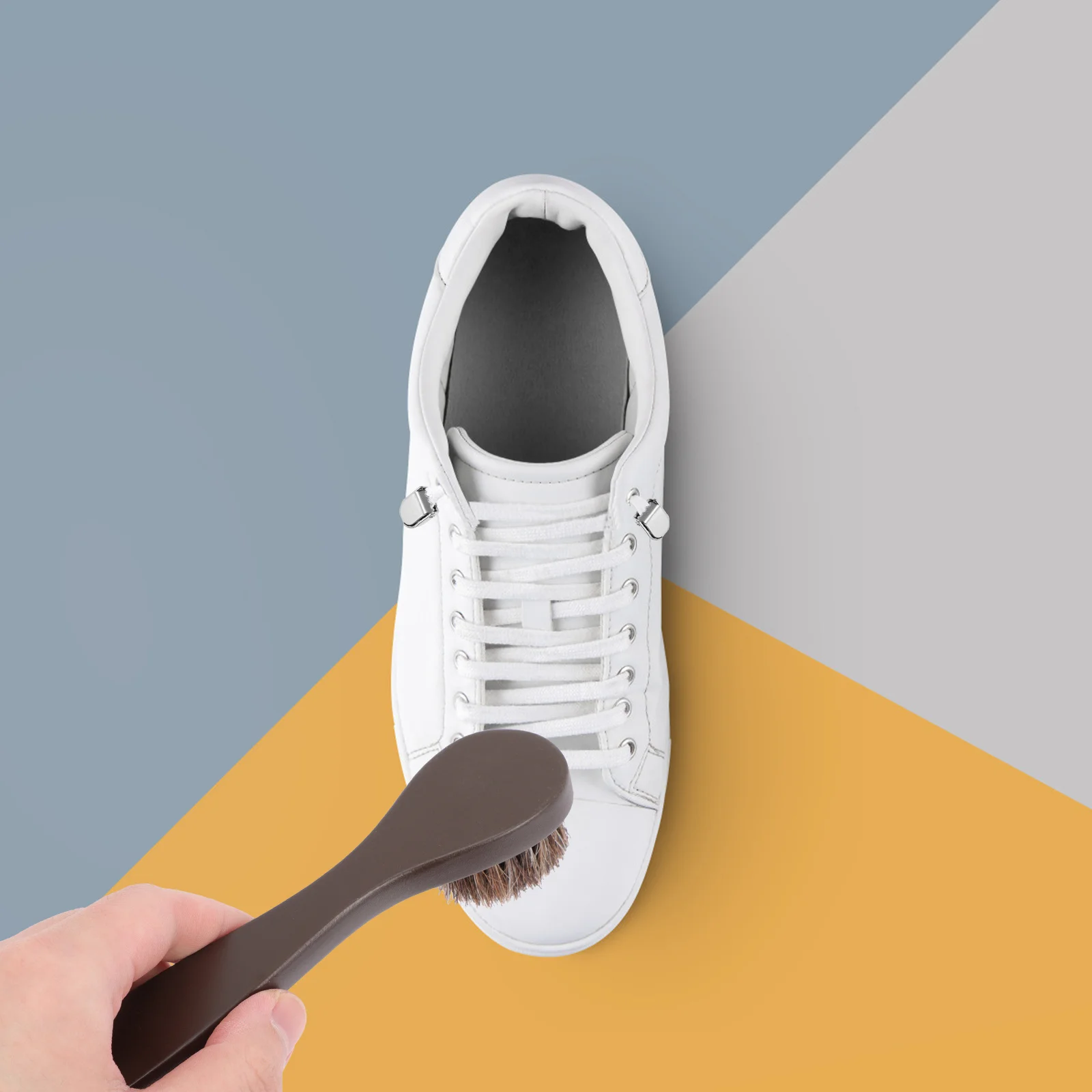 

2Pcs Horse Bristle Shoe Brush Shoe Cleaning Polishing Tool Efficient Shoes Care Brush Shoes Polishing Tool