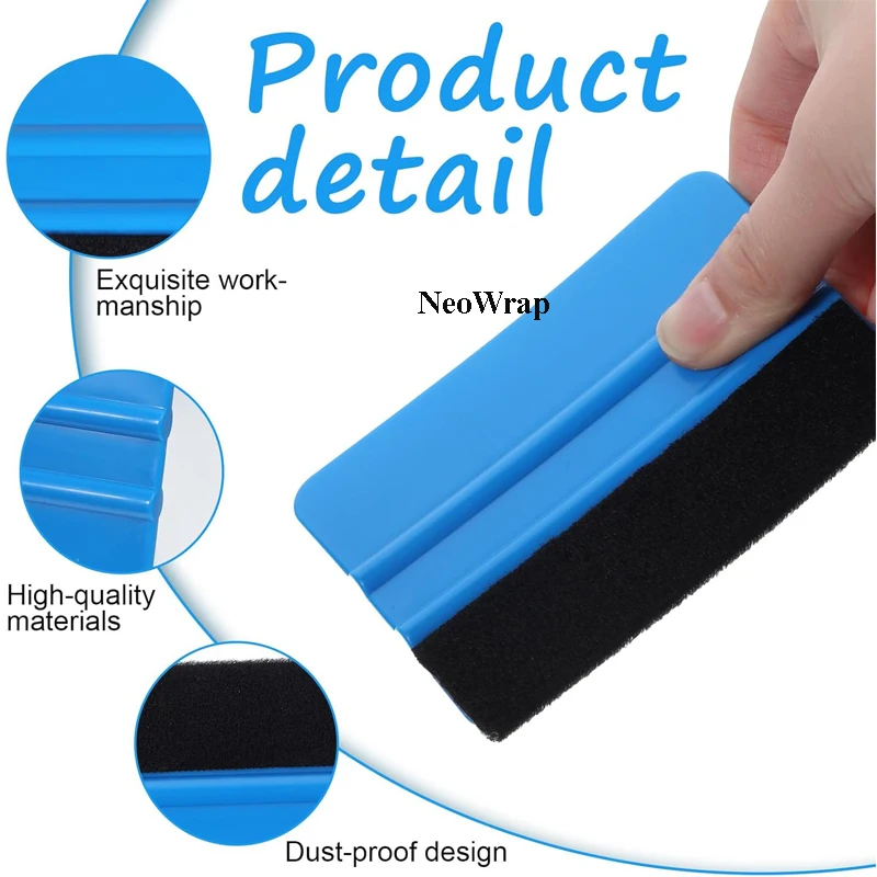 NeoWrap Car Vinyl Wrap Squeegee Covering Tool Resuable Felt Edge Scraper Car Styling Sticker Window Tint Decal Applicator image 4